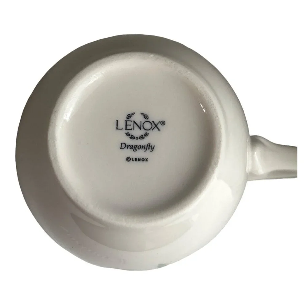 Lenox Butterfly Meadow Mugs Set of 2 12 Oz Fine Porcelain Coffee Cups - Picture 8 of 10